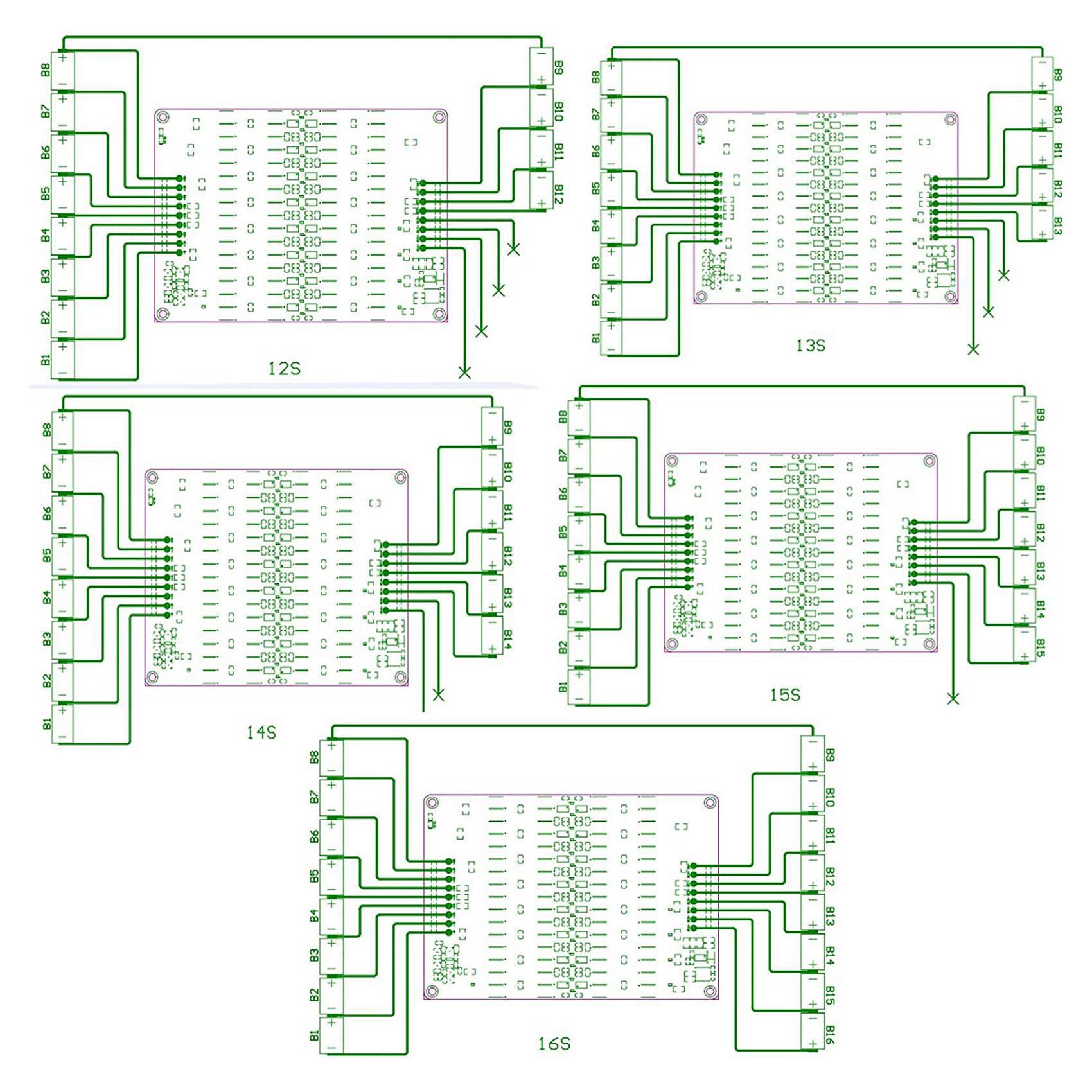ABZZ-2X 12S 13S 14S 15S 16S Ac - 12S Lipo Battery Balancing Board ulasan dan harga